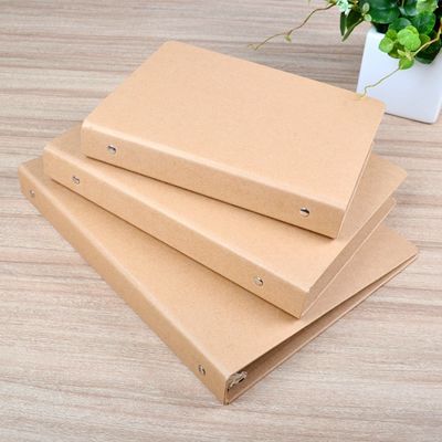 Qualität  UV Coating A6 A5 Kraft Paper File Folder With Ring Binded Fabrik