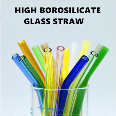 Qualität  Heat Resistant Drinking Borosilicate Glass Straw Eco Friendly Fabrik