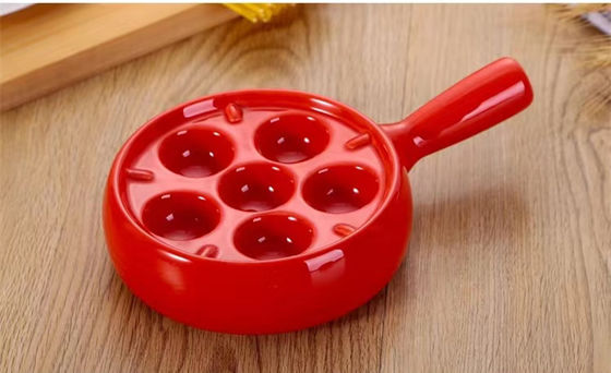 6 Schlitze Rundes Keramik-Schneckenschild mit Handgriff angepasste Farbe