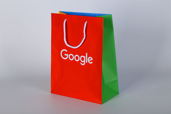 2022 neues Design Custom Printed Paper Geschenktaschen mit Baumwollseil