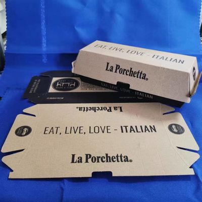 Pizzaverpackung Papierverpackungskiste mit Gravurdruck und Oberflächenbehandlung aus Papier, geeignet für Verpackungen der Lebensmittelindustrie