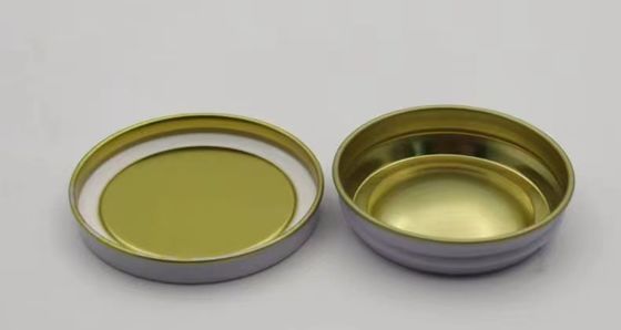 0.28mm Lebensmittel-Blech Kaviar Verpackung Vakuum Leere Dose 30g und 50g mit flachem Deckel