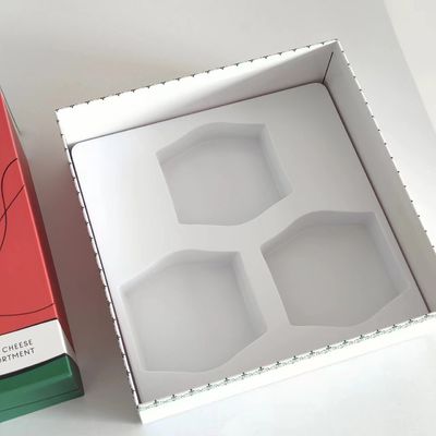 2024 neues Design Käse-Eispackung Geschenk-Box mit weißem Innenfach weiches Touch-Feeling auf der Box