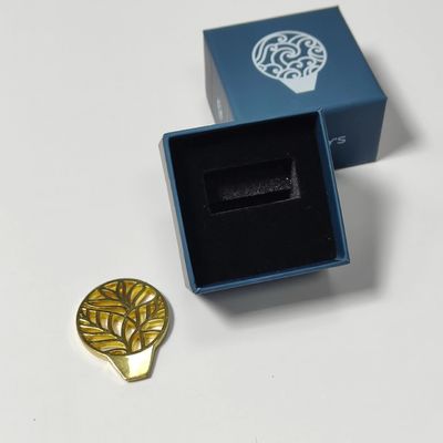 2024 New Design Kaviar Tin Opener Geschenkbox Schlüssel Geschenkbox mit Logo 50x50x38mm