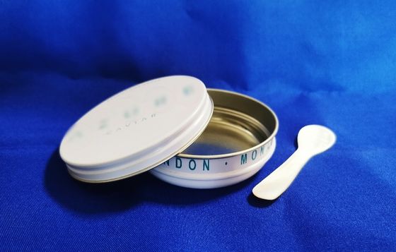 0.28mm Lebensmittel-Behandlungsplatten Kaviar Verpackung Vakuum Leere Dosen 125g mit flachem Deckel Vollfarbdruck