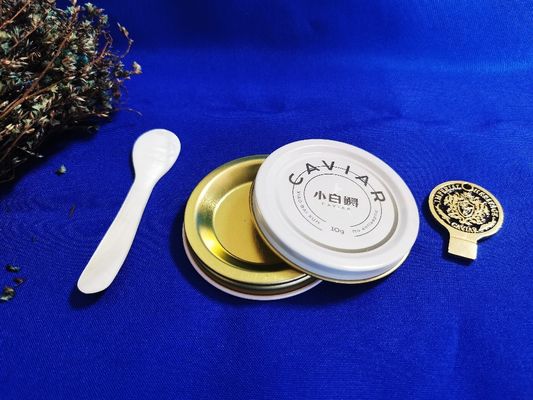 0.28mm Lebensmittel-Blech Kaviar Verpackung Vakuum Leere Dose 10g mit Druck