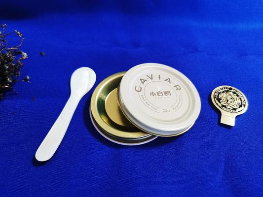 0.28mm Lebensmittel-Blech Kaviar Verpackung Vakuum Leere Dose 10g mit Druck