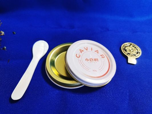 0.28mm Lebensmittel-Blech Kaviar Verpackung Vakuum Leere Dose 10g mit Druck