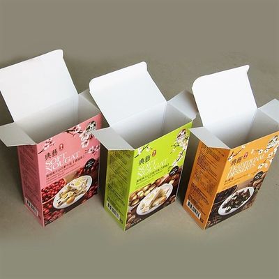Farbige Papierverpackungskiste Fold-and-Tuck Konstruktionsstil