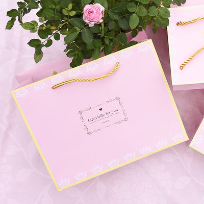 Elegante Dekorpapirsäcke, UV-Beschichtung Papiertüten mit Griff