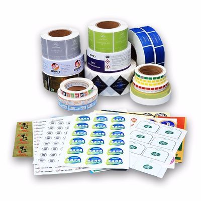 Wasserdichtes Vinyl-Sticker für Unternehmen Logo mit Papier / PVC / Pet Material gedruckt