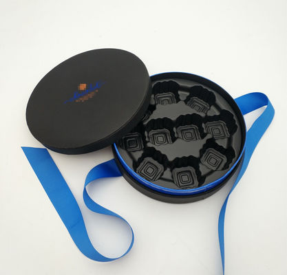 Geschenkkarton aus hartem Papier, rundes Karton mit Deckel und eigenes Logo