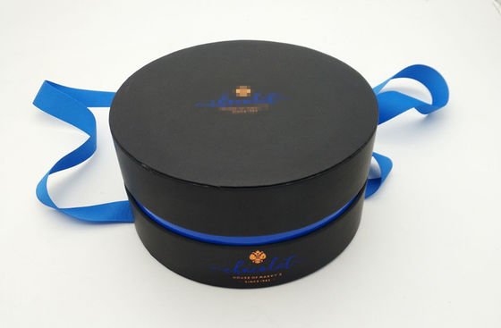 Geschenkkarton aus hartem Papier, rundes Karton mit Deckel und eigenes Logo