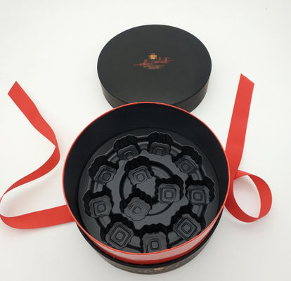 Geschenkkarton aus hartem Papier, rundes Karton mit Deckel und eigenes Logo