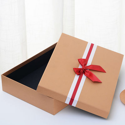 Festfest-Rigid-Papier-Geschenk-Box mit Bowknot für Damenunterwäsche