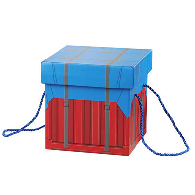 Dekorative Kartonverpackungskisten mit Baumwollseil / PP-Seilgriff