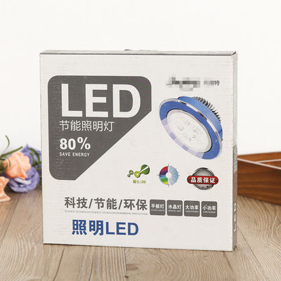 Wellenpapier-LED-Lampenverpackung, Klapplampenverpackung