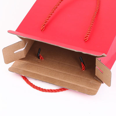 Wiederverwertbare Kartonweinkisten, 2 Flaschen Wein Geschenkboxen - gut versiegelt