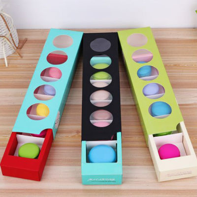 Elegantes Design Schubladenbox Verpackung, Faltschachteln Macaron Verpackung