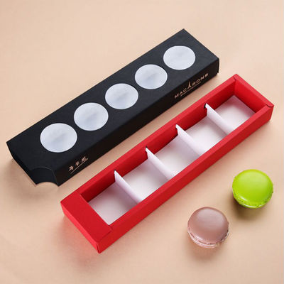 Elegantes Design Schubladenbox Verpackung, Faltschachteln Macaron Verpackung