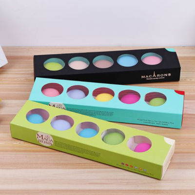 Elegantes Design Schubladenbox Verpackung, Faltschachteln Macaron Verpackung
