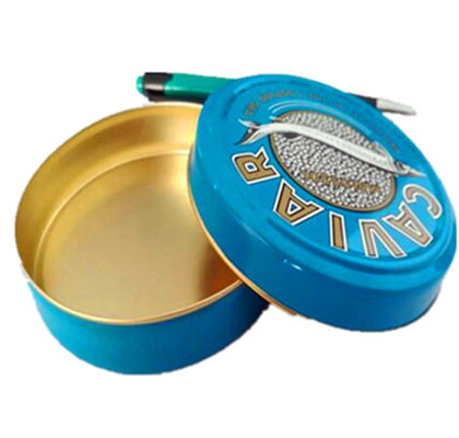 125 g 250 g Kaviar Verpackung Blechdose Kanne individuelle Farbe ISO 9001 genehmigt