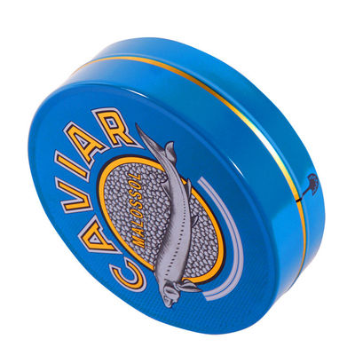 125 g 250 g Kaviar Verpackung Blechdose Kanne individuelle Farbe ISO 9001 genehmigt