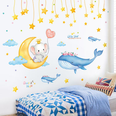 Kinderzimmer Dekor Logo Etikett Aufkleber Selbstklebstoff abnehmbar