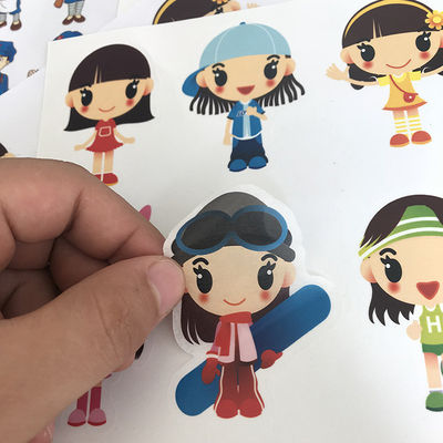 Kinder Cartoon Aufkleber Etikett sterben mit Laser Silberstempel geschnitten
