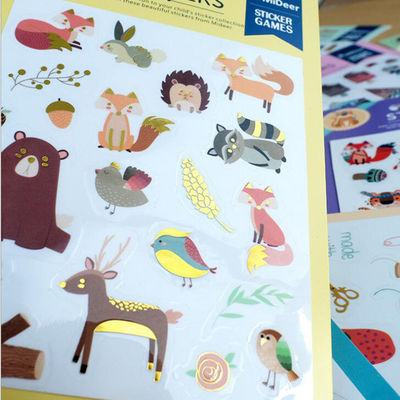 Kinder Cartoon Aufkleber Etikett sterben mit Laser Silberstempel geschnitten