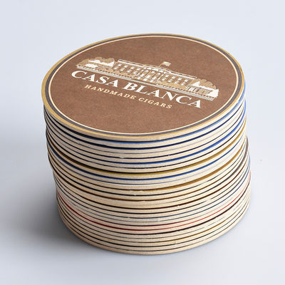 Wasserdichte Promotion Getränke Coasters Runde Form mit ISO FDA zugelassen