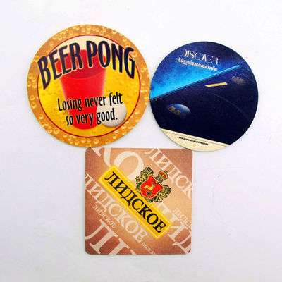 Öko-freundliche Promotionspapier-Getränke-Coasters