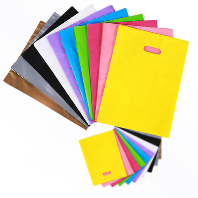 50 Mikron Ldpe Die Cut Handtaschen mit Logo für Werbezwecke