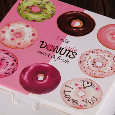 Donuts Brot Verpackungskiste mit Schublade Stil, Snack Verpackungskiste recycelt