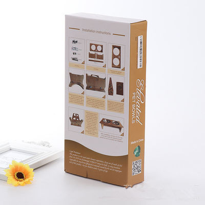 Custom Rechteck Papier Verpackungskiste, Karton Klappkartons für Haustier Schüssel