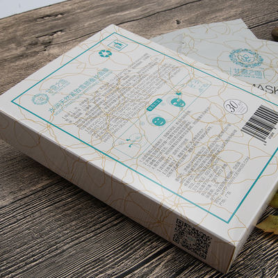 Seidenmasken Verpackung Kartonverpackungskisten mit CMYK Farbdimensionen stabil