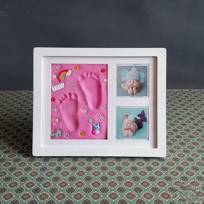 Ornament Erinnerungsbildrahmen 28X23CM Hand- und Fußabdrücke Frame Kit