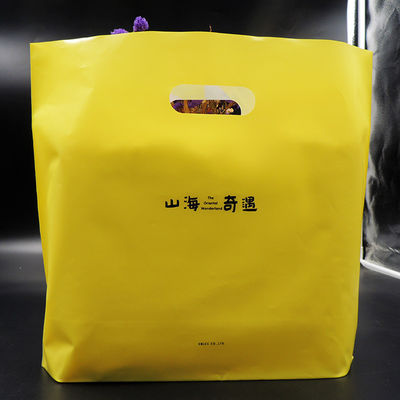 Logo-geprägte Plastik-Taschen mit Griff, Kunststofftüten zum Einkaufen