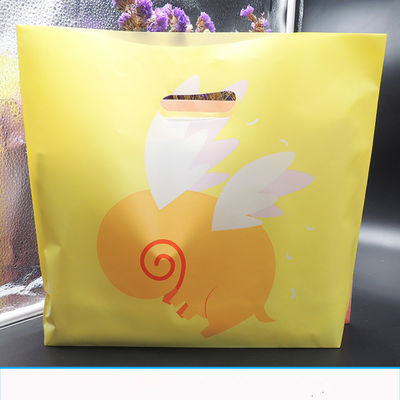 Logo-geprägte Plastik-Taschen mit Griff, Kunststofftüten zum Einkaufen