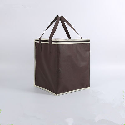 OEM Soft Isolated Cooler Bag 4 Größe Braun Isolierte Tasche Vorrat verfügbar
