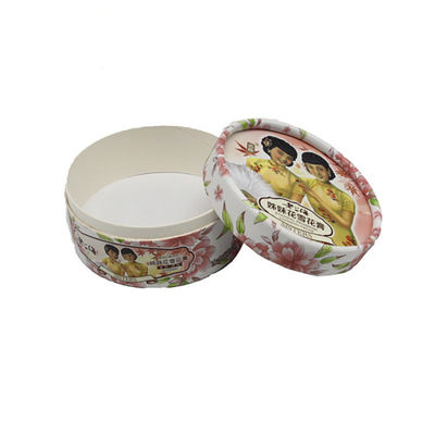Custom Design Hautpflege Rundes starres Papier Geschenkfach Verpackung Handgemachter Behälter