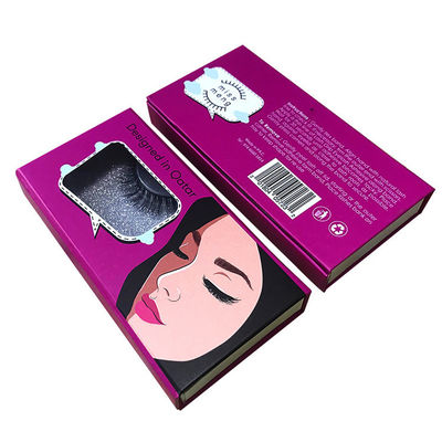 Magnetische Luxuskartonbox mit False Wimpern Verpackung