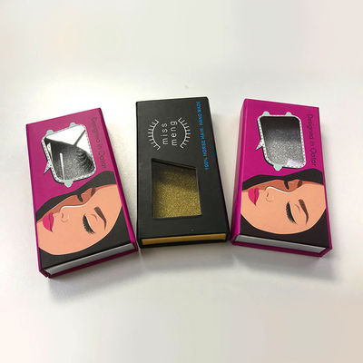 Magnetische Luxuskartonbox mit False Wimpern Verpackung