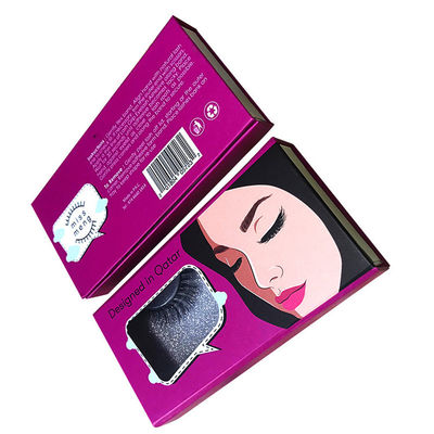 Magnetische Luxuskartonbox mit False Wimpern Verpackung