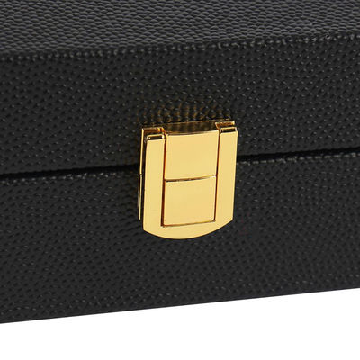 Kaviarverpackung aus PU-Leder Geschenkbox mit Goldfolie