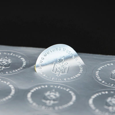 Wasserdichte Embossed CMYK 3D Logo Etiketten Aufkleber für Kosmetika