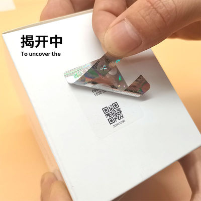 Elektronik-Fälschungsschutz-Etikette mit QR-Code Wasserdicht